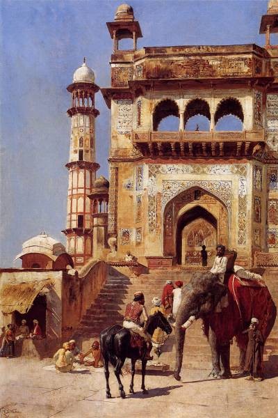 Weeks Edwin Before A Mosque 1883